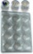 Craft Organizers and Storage for Art Supply Plastic Clear Tackle Box with Small Screw-Top Lids Containers for Diamond Painting Beads Glitter and Jewelry, 12PCS Case